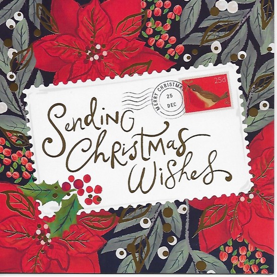 PS Charity Christmas cards - Poinsettia