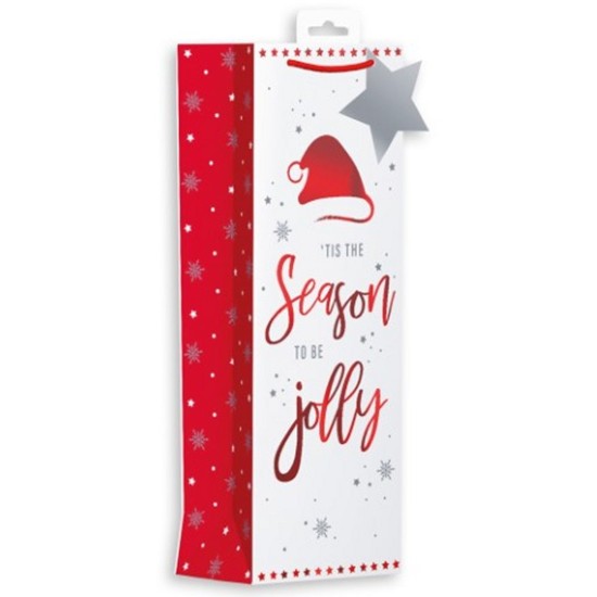 PS Christmas Bottle Bag - Tis the Season (DELIVERY TO EU ONLY)