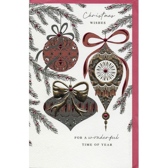 PS Christmas Card - Christmas Wishes for a Wonderful Time of Year
