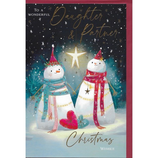 PS Christmas Card - Daughter and Partner