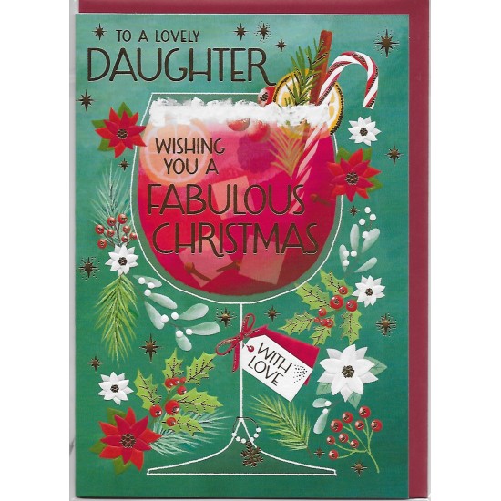 PS Christmas Card - Daughter Christmas Wine