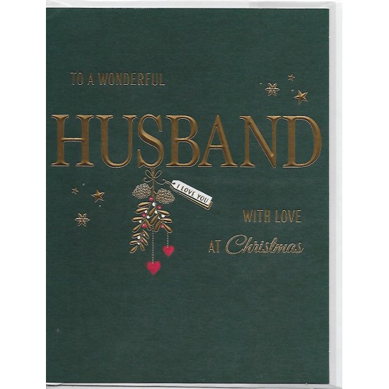 PS Christmas Card - For My Husband Mistletoe