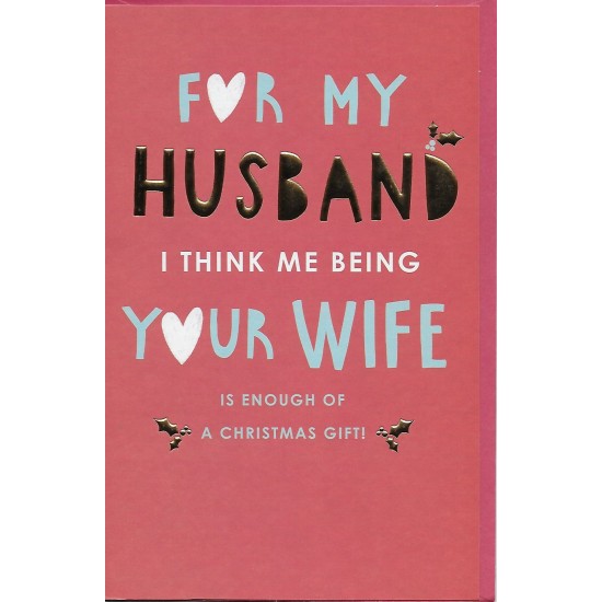 PS Christmas Card - For My Husband