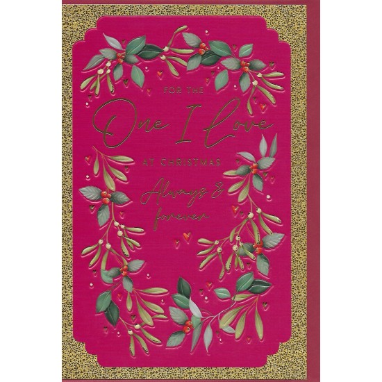 PS Christmas Card - For the One I Love Mistletoe