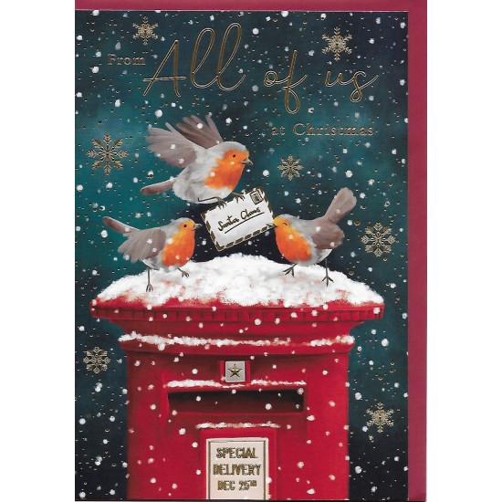PS Christmas Card - From All of Us at Christmas