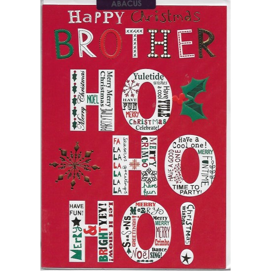 PS Christmas Card - Happy Christmas Brother