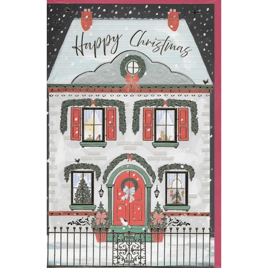 PS Christmas Card - Happy Christmas House