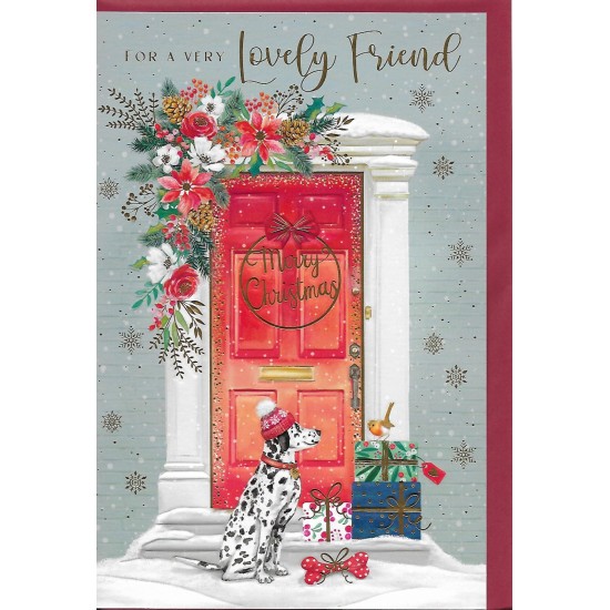 PS Christmas Card - Lovely Friend Front Door