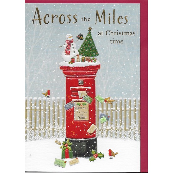 PS Christmas Card - Merry Christmas from Across the Miles Post Box 