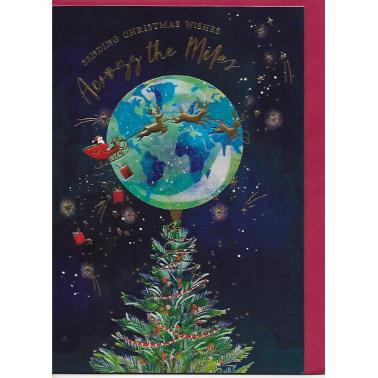PS Christmas Card - Merry Christmas from Across the Miles Santa World
