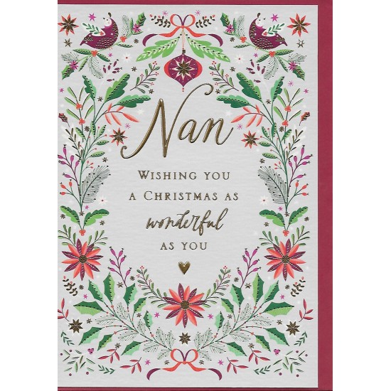 PS Christmas Card - Nan Wonderful Christmas