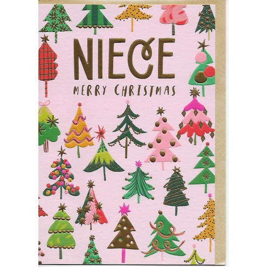 PS Christmas Card - Niece Christmas Trees
