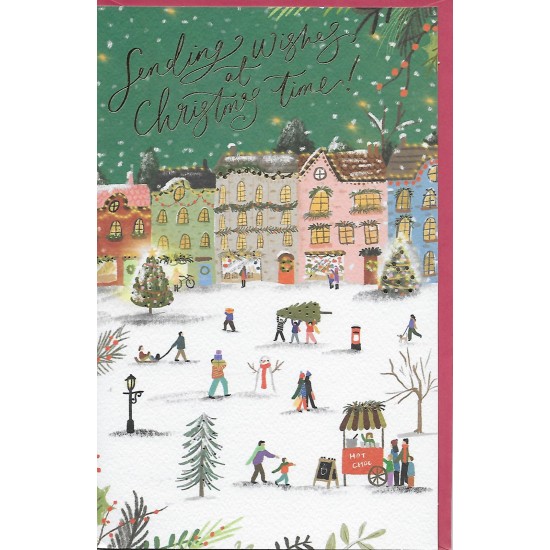 PS Christmas Card - Sending Wishes at Christmas Time