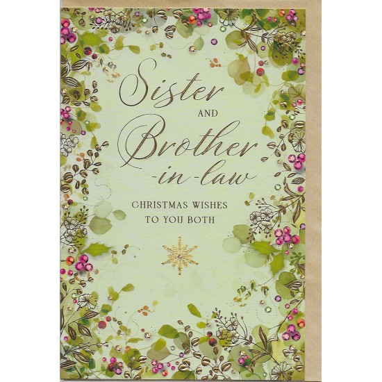 PS Christmas Card - Sister and Brother-in-Law