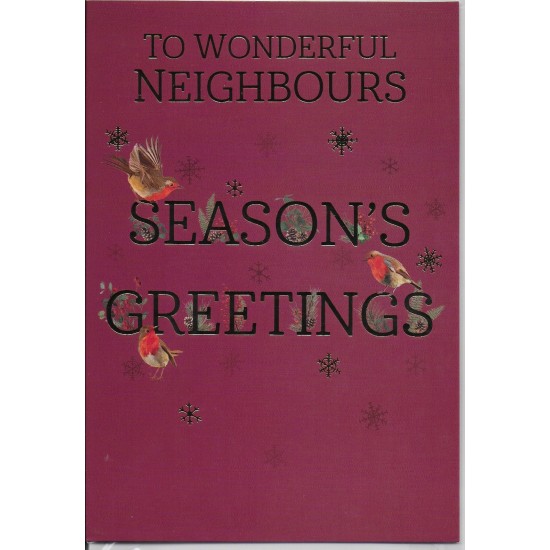 PS Christmas Card - To Wonderful Neighbours