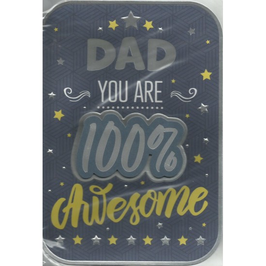 Father's day - 100% Awesome (DELIVERY TO EU ONLY)