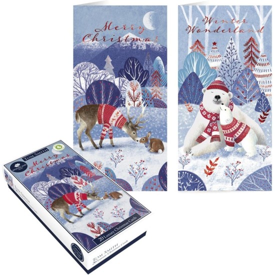 PS Tom Smith Boxed Christmas Cards - Deer in Jumper (DELIVERY TO EU ONLY)
