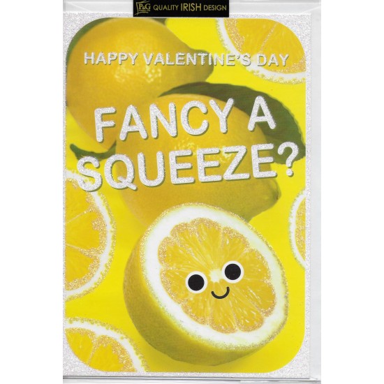PS Valentine Card - Fancy a Squeeze Lemons