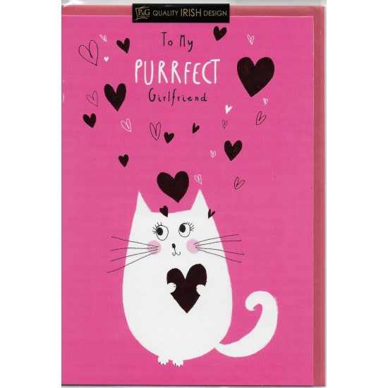 PS Valentine Card - Purrfect Girlfriend