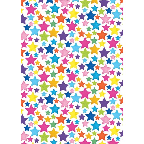 Rainbow Stars Gift Wrap