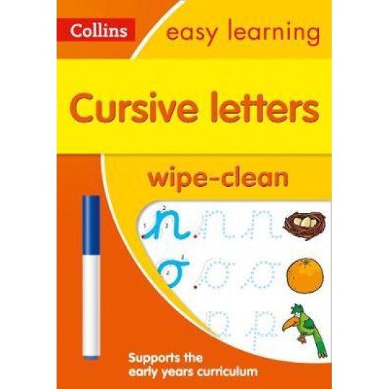 Reception: Cursive Letters Age 3-5 Wipe Clean Activity Book