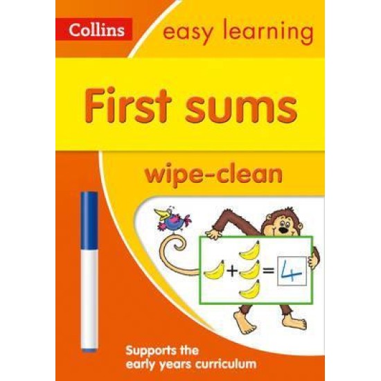 Reception: First Sums Age 3-5 Wipe Clean Activity Book