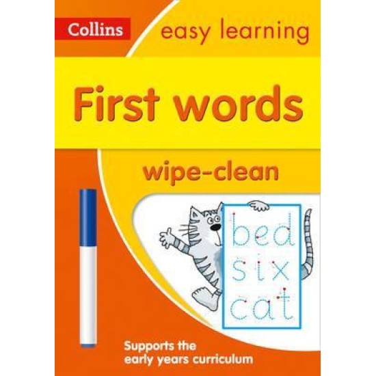 Reception: First Words Age 3-5 Wipe Clean Activity Book