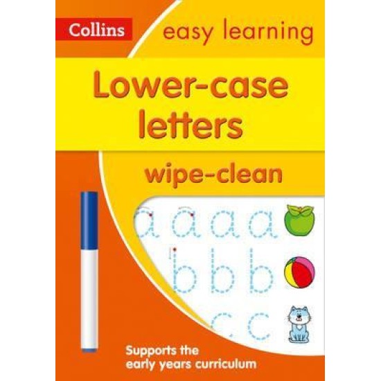 Reception: Lower Case Letters Age 3-5 Wipe Clean Activity Book