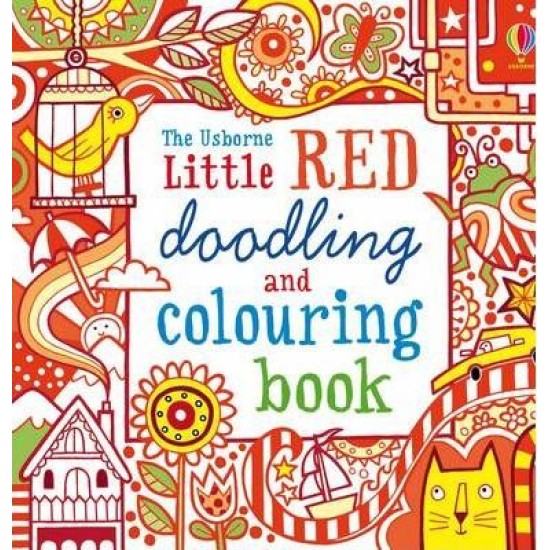 Red Pocket Doodling & Colouring Book
