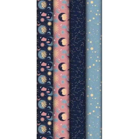 Roll Wrap : Claire Fontaine Astral Wrapping Paper 4 Designs