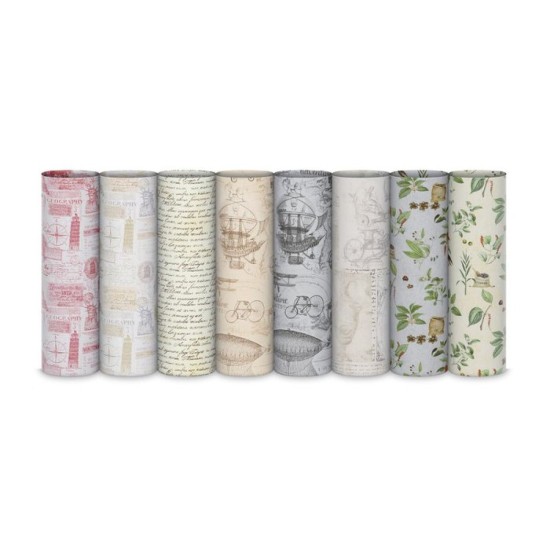 Roll Wrap : Retro Antique 8 Designs (DELIVERY TO EU ONLY)