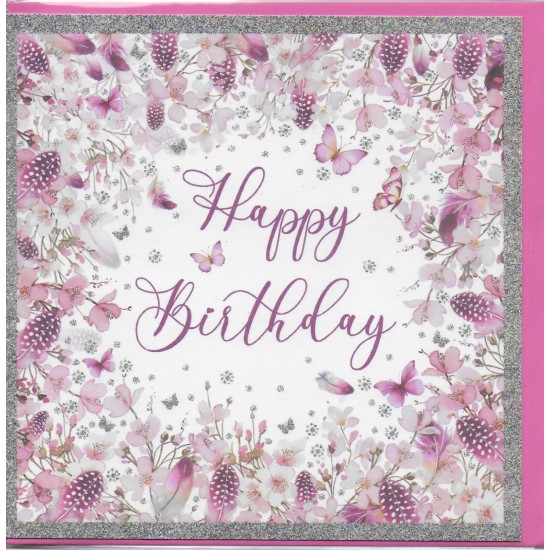 SGILKS Card - Happy Birthday Pink (DELIVERY TO SPAIN ONLY)