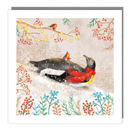 SGILKS Charity Christmas Card Pack - Penguin and Robin (DELIVERY TO EU ONLY)