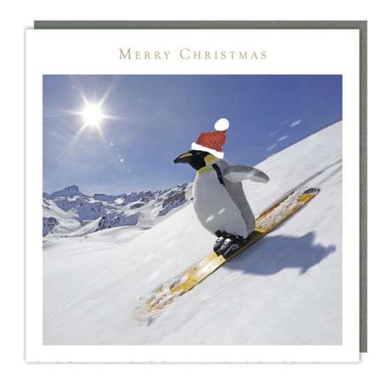 SGILKS Charity Christmas Card Pack - Skiing Penguins (DELIVERY TO EU ONLY)