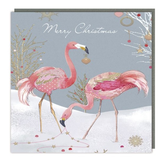 SGILKS Charity Christmas Card Pack - Flamingoes (DELIVERY TO EU ONLY)