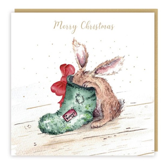 SGILKS Christmas Card Pack : Story Cards -  Bunny Slipper (DELIVERY TO EU ONLY)