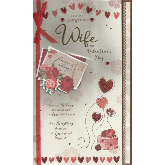 SGILKS Valentine Card - Gorgeous Wife Luxury Card (DELIVERY TO EU ONLY)