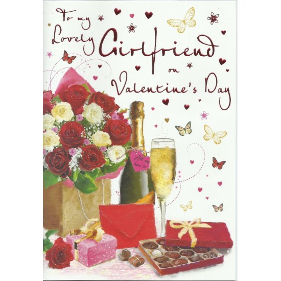 SGILKS Valentine Card - Lovely Girlfriend (DELIVERY TO EU ONLY)