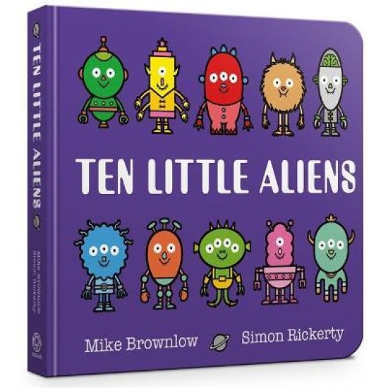 Ten Little Aliens Board Book - Mike Brownlow