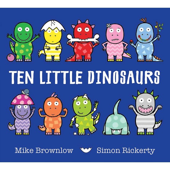 Ten Little Dinosaurs Board Book - Mike Brownlow