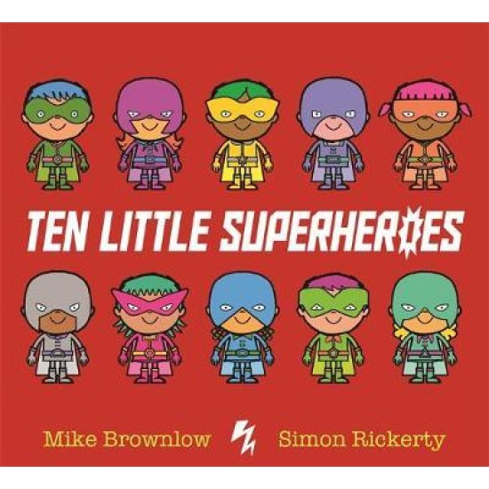 Ten Little Superheroes Board Book - Mike Brownlow