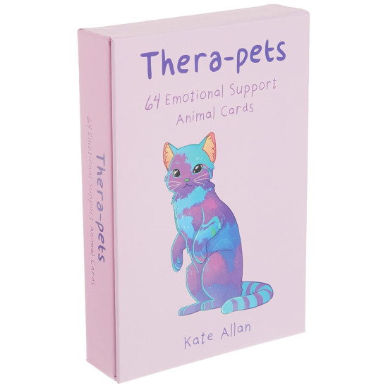 Thera-pets : 64 Emotional Support Animal Cards (Affirmations Cards for Anxiety, Art Therapy, Card Games)