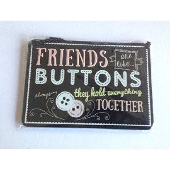 Tin Plaque - Friends are Like Buttons (DELIVERY TO EU ONLY)