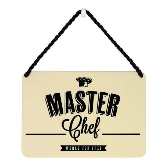 Tin Plaque - Master Chef (DELIVERY TO EU ONLY)