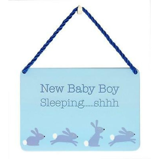 Tin Plaque - New Baby Boy (DELIVERY TO EU ONLY)
