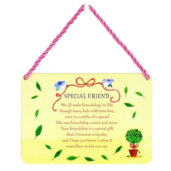 Tin Plaque - Special Friends Birds
