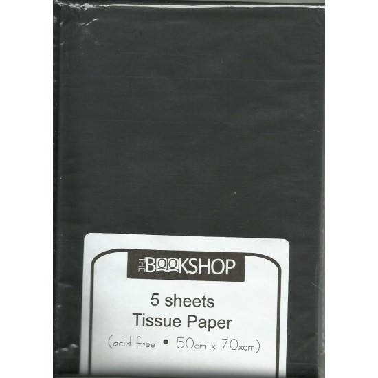 Tissue Paper - 5 Sheets BLACK (DELIVERY TO EU ONLY)