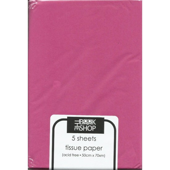 Tissue Paper - 5 Sheets PINK (DELIVERY TO EU ONLY)