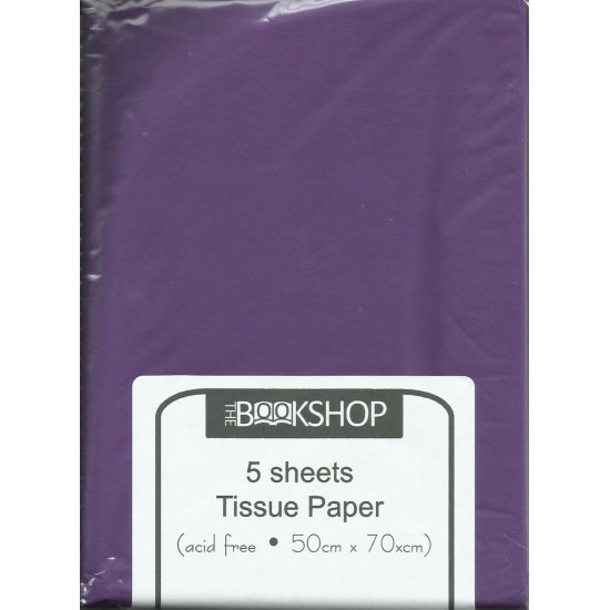 Tissue Paper - 5 Sheets PURPLE (DELIVERY TO EU ONLY)