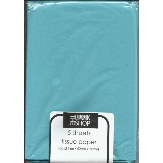 Tissue Paper - 5 Sheets TURQUOISE (DELIVERY TO EU ONLY)